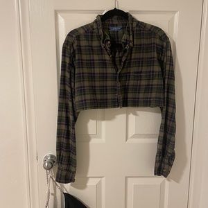 Urban Outfitters Cropped Flannel